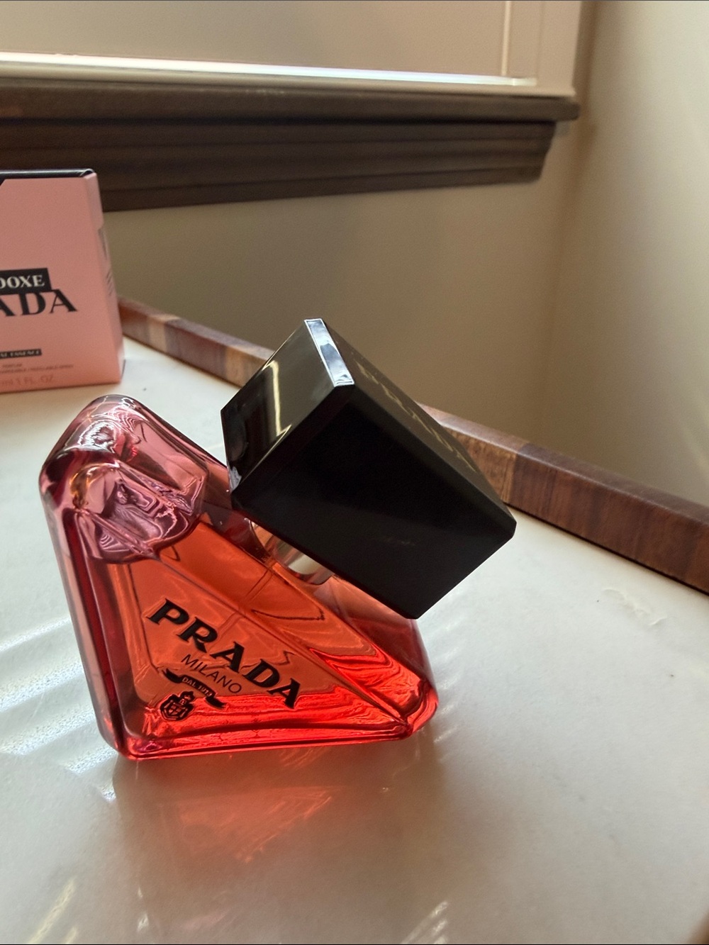 Prada Red Triangular Paradoxe Perfume/ refillable - Picture 2 of 5
